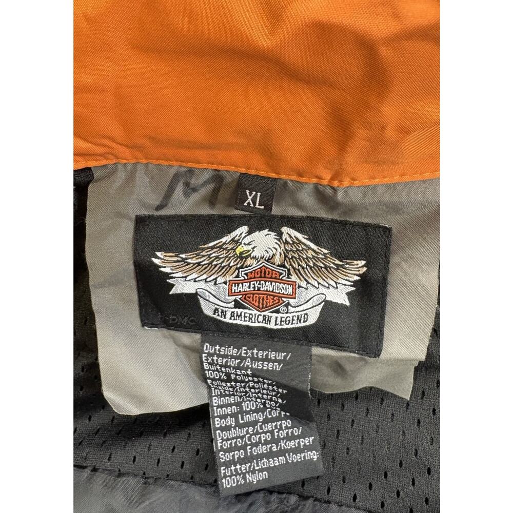 Harley Davidson Reflective Packable Motorcycle Rain/Wind Jacket Extra Large - Picture 8 of 15